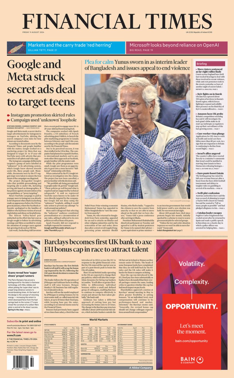 Financial Times Google Meta
