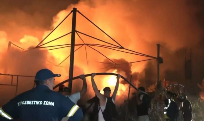 Φωτιά Γέρακας Εργοστάσιο Ξυλείας