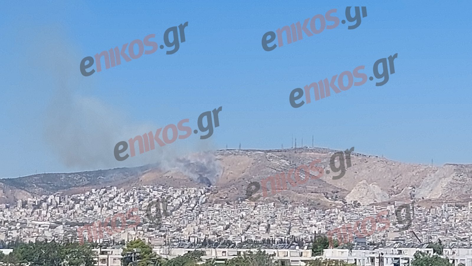 Φωτιά σε χαμηλή βλάστηση στο Σχιστό Κορυδαλλού – ΦΩΤΟ αναγνώστη