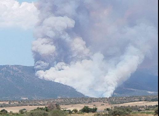 Μεγάλη φωτιά στην Ροδόπη – Επιχειρούν 9 εναέρια μέσα – Δείτε φωτογραφίες