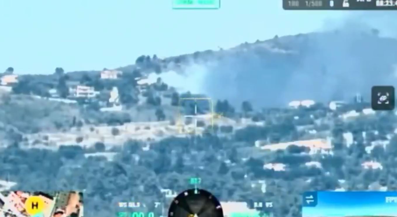 Φωτιά Αττική Βαρνάβας Drone