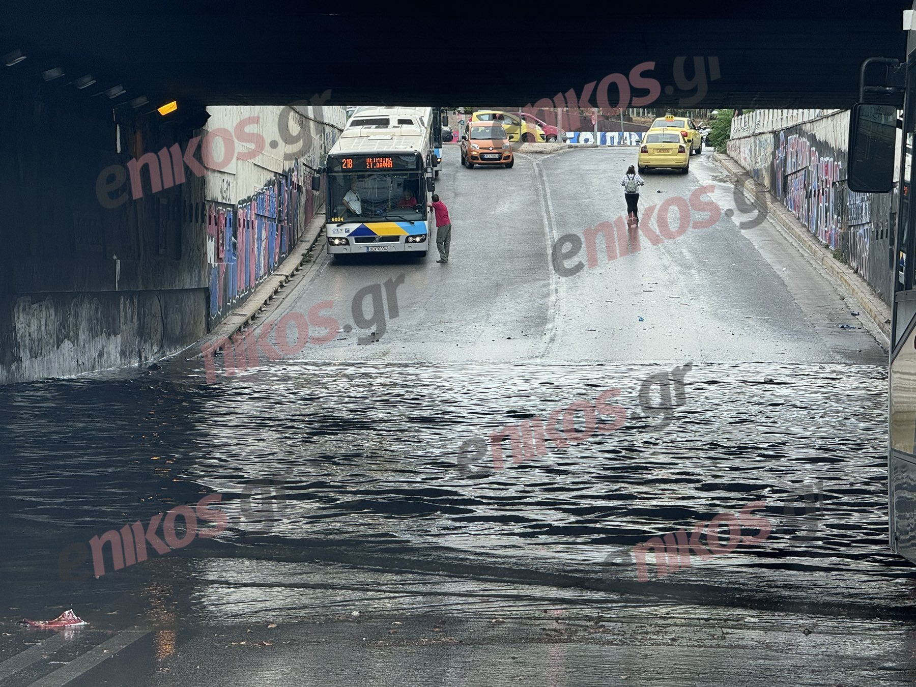 Κακοκαιρία: «Λίμνη» ο δρόμος κάτω από τη γέφυρα Καλλιθέας-Νέας Σμύρνης – ΦΩΤΟ αναγνώστη