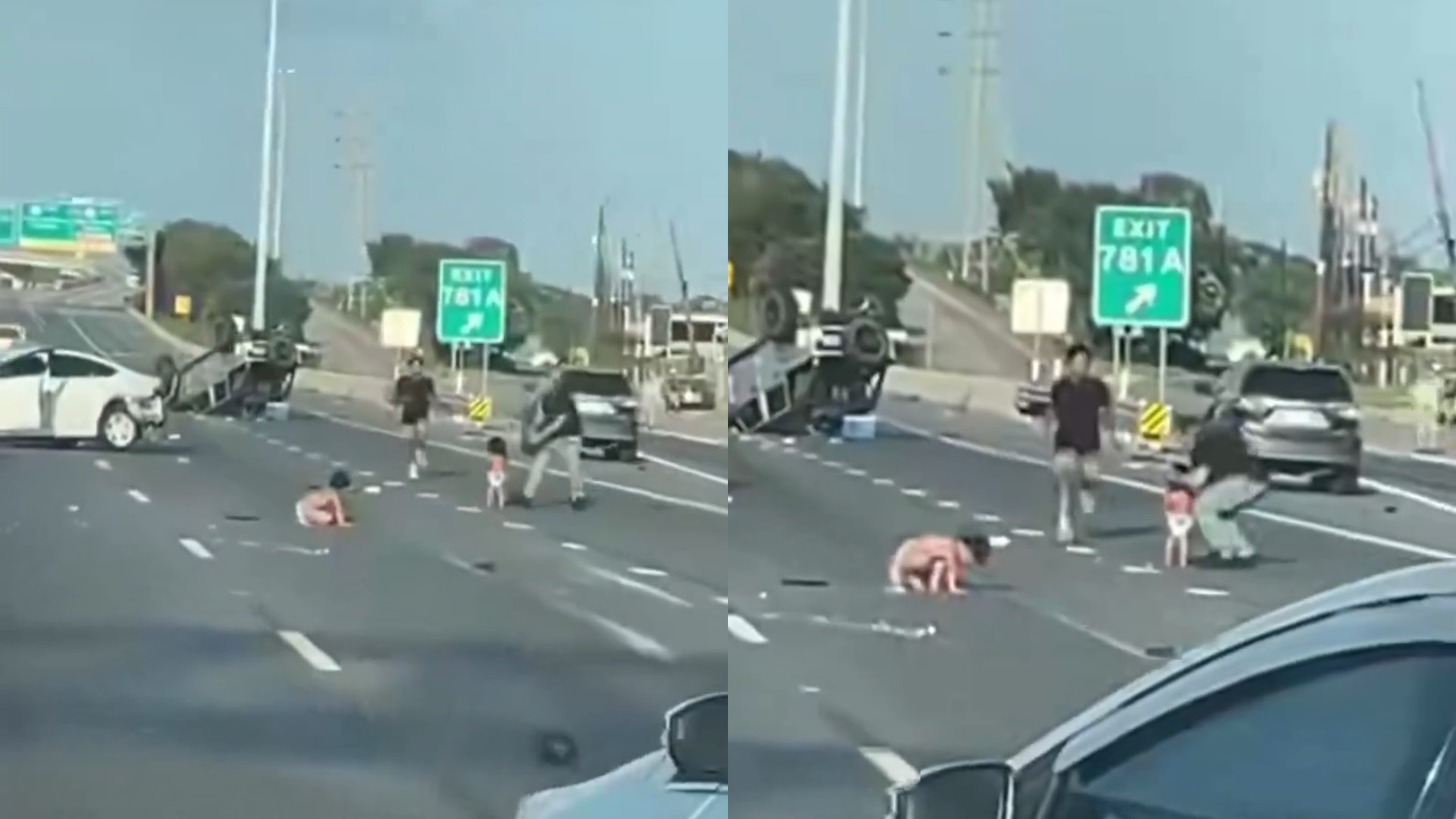 Βίντεο-σοκ από τροχαίο – Δύο μικρά παιδιά βρέθηκαν στη μέση του δρόμου