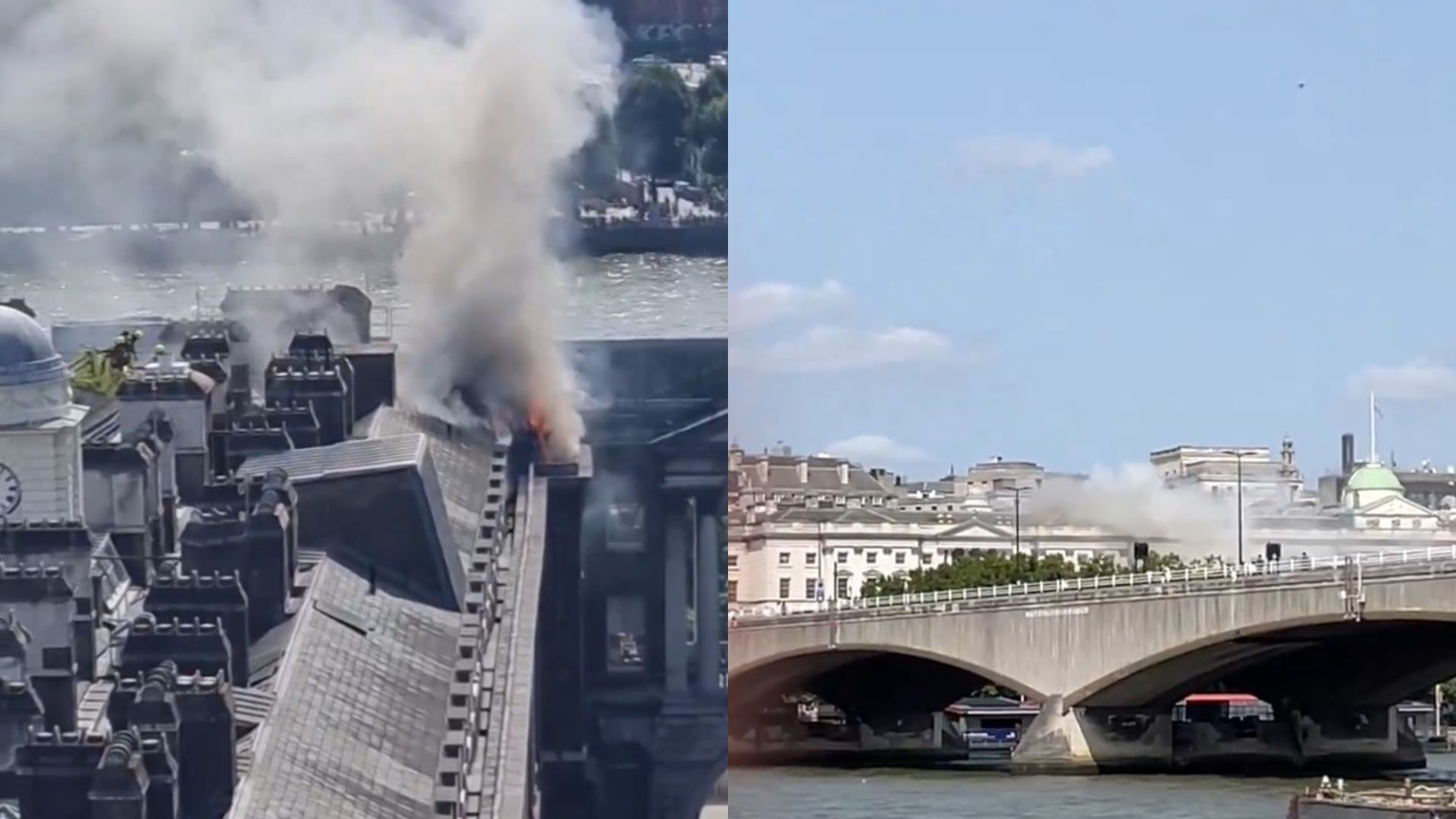 Βρετανία: Φωτιά στο εμβληματικό Somerset House στο κέντρο του Λονδίνου – Δείτε βίντεο