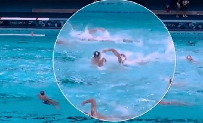 Ελλάδα Κροατία Πόλο Ολυμπιακοί Αγώνες 2024 μπουνιά