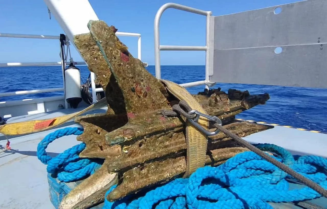 Το ρύγχος που ανακτήθηκε από το σημείο όπου πραγματοποιήθηκε η Μάχη των Αιγάτων, ανάμεσα στη Ρώμη και την Καρχηδόνα. Φωτογραφία: Διεύθυνση Θαλάσσιας Διαχείρισης Ιταλίας