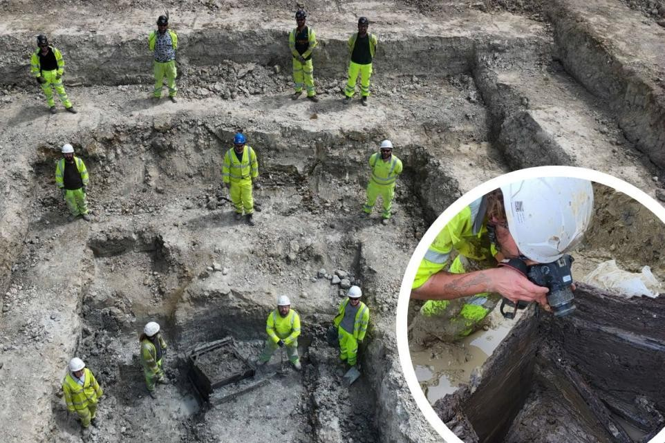 Ευρήματα από δύο πηγάδια της Ρωμαϊκής Εποχής ανακαλύφθηκαν από αρχαιολόγους στο σημείο όπου πραγματοποιούνται δύο σημαντικά οδικά έργα στο Κεϊμπριτζσάιρ. Φωτογραφία: Αρχαιολογικό Μουσείο του Λονδίνου