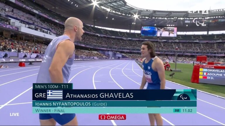 Παραολυμπιακοί Αγώνες 2024: Δεύτερο χρυσό μετάλλιο για την Ελλάδα με τον Νάσο Γκαβέλα στα 100 μ.