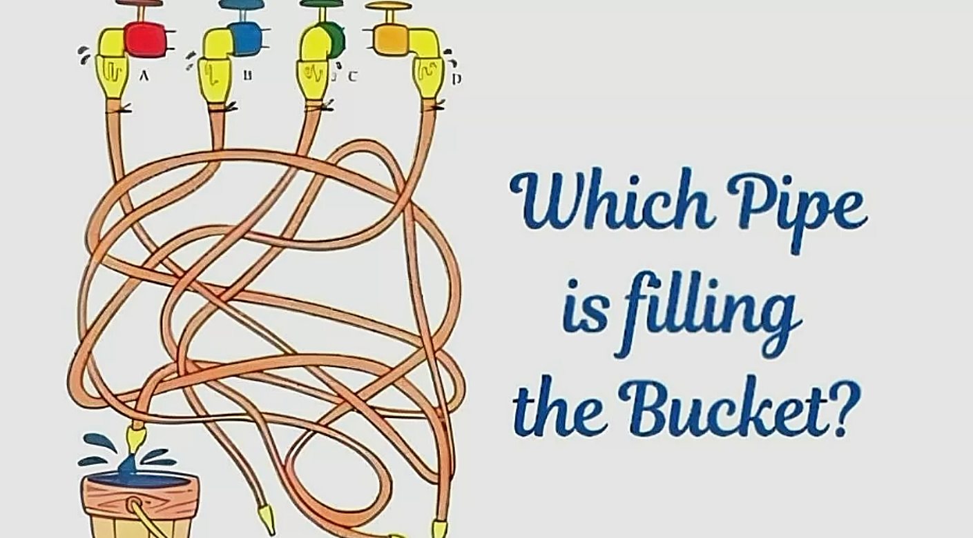 Τεστ IQ: Μπορείτε να βρείτε ποιος σωλήνας γεμίζει τον κάδο σε 5 δευτερόλεπτα;