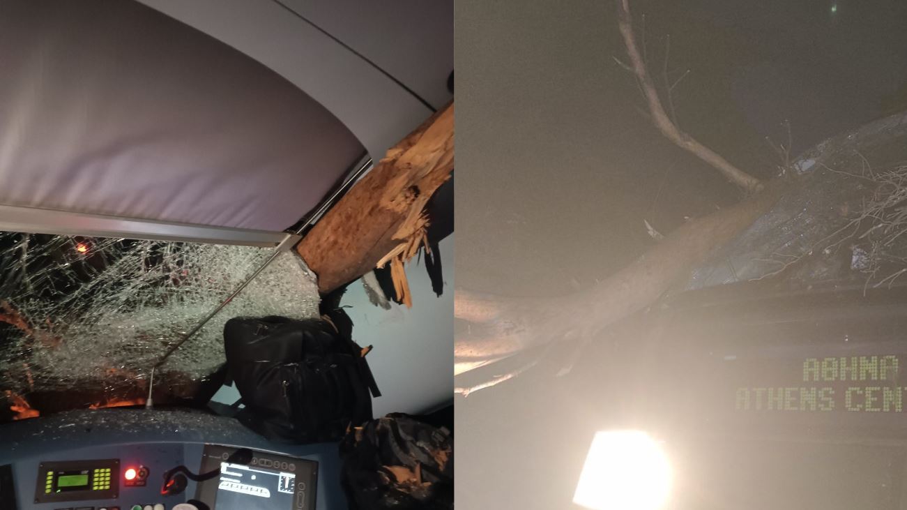 Ακινητοποιήθηκε τρένο που εκτελούσε το δρομολόγιο Χαλκίδα-Αθήνα – Προσέκρουσε σε πεσμένα δέντρα