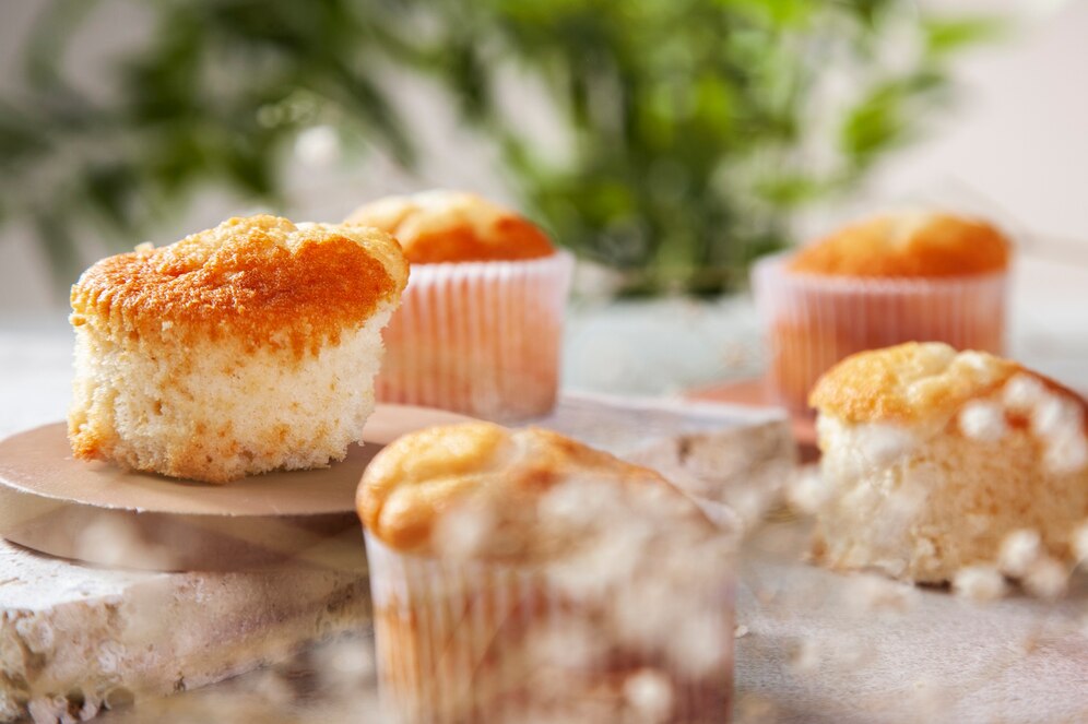 Συνταγή για muffins με ροδάκινο υψηλής περιεκτικότητας σε πρωτεΐνες