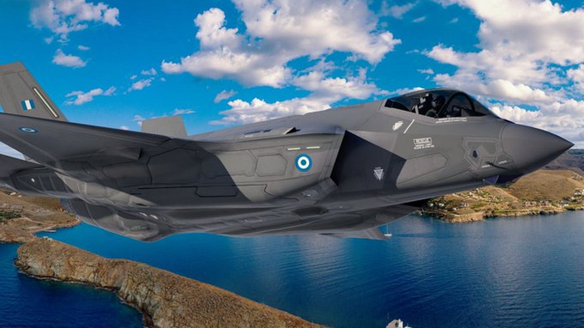 Το F-35 βαμμένο με ελληνικά χρώματα «θωρακίζει» το NATO – ΦΩΤΟ