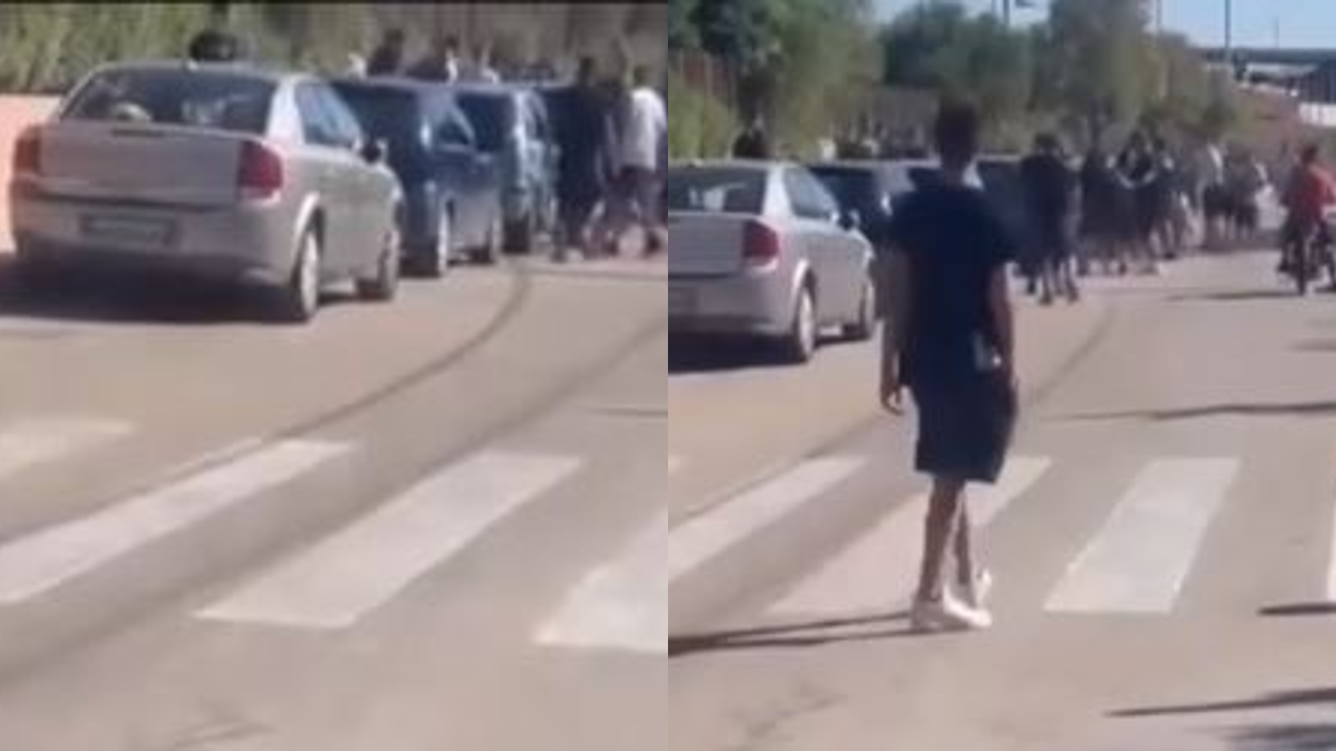 Λαύριο: «Ωχ, μαχαιρώθηκε» – Η στιγμή της άγριας συμπλοκής δεκάδων μαθητών έξω από το ΕΠΑΛ