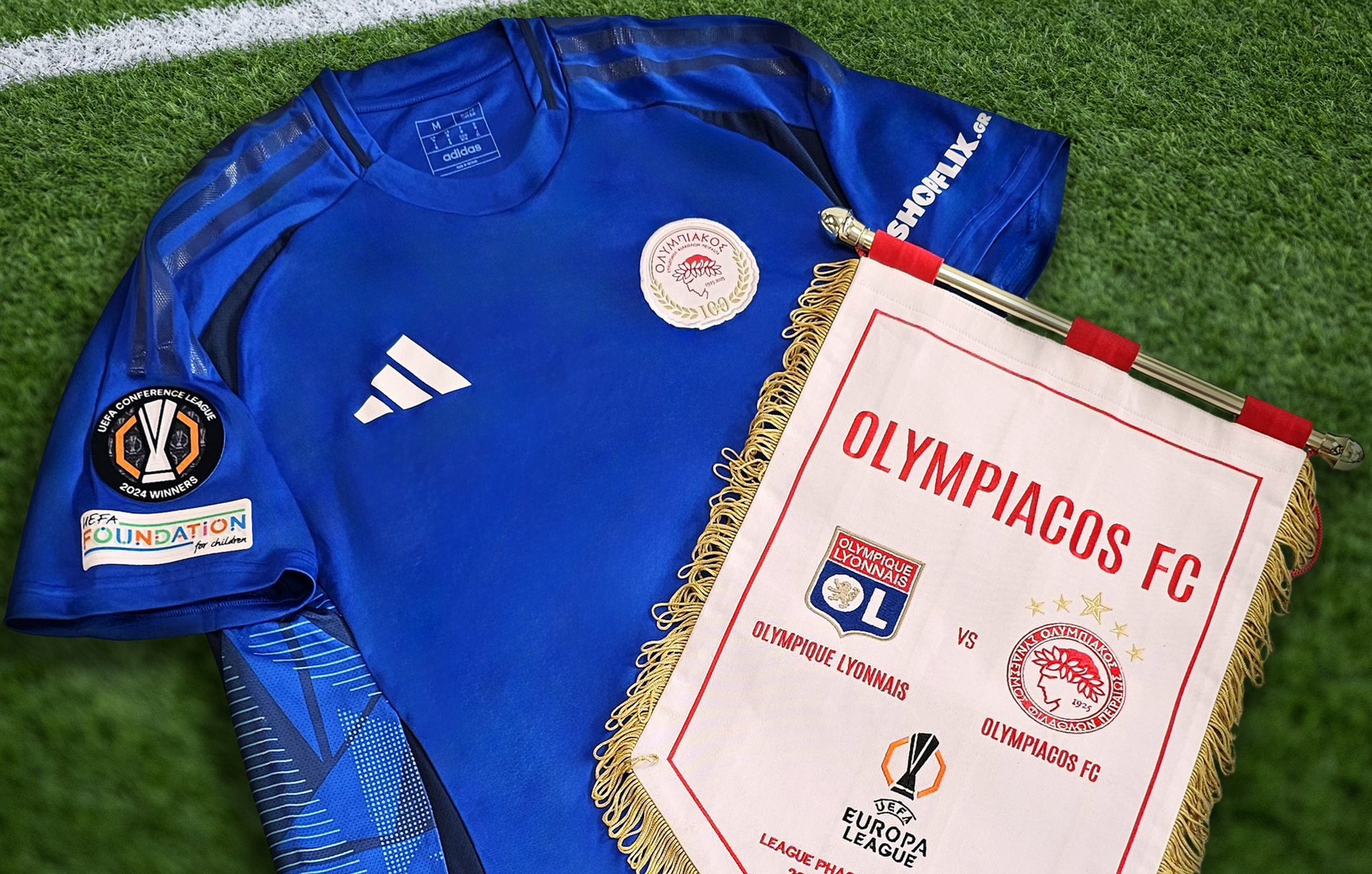 Ολυμπιακός Λιόν Europa League φανέλα
