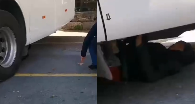 Μετανάστες εντοπίστηκαν κρυμμένοι κάτω από ελληνικό τουριστικό λεωφορείο – ΒΙΝΤΕΟ