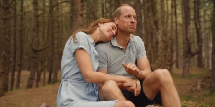 Η Κέιτ Μίντλετον με τον πρίγκιπα Ουίλιαμ σε μία από τις σκηνές του βίντεο.