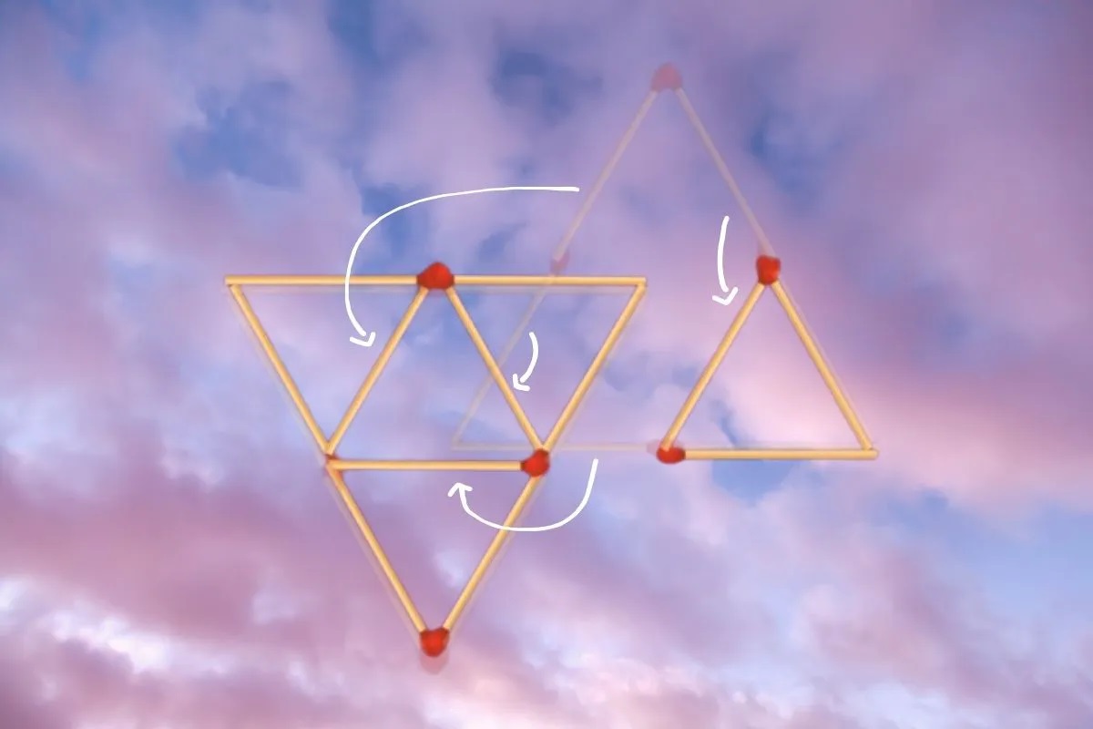 Τεστ IQ Σπίρτα Τρίγωνα λύση