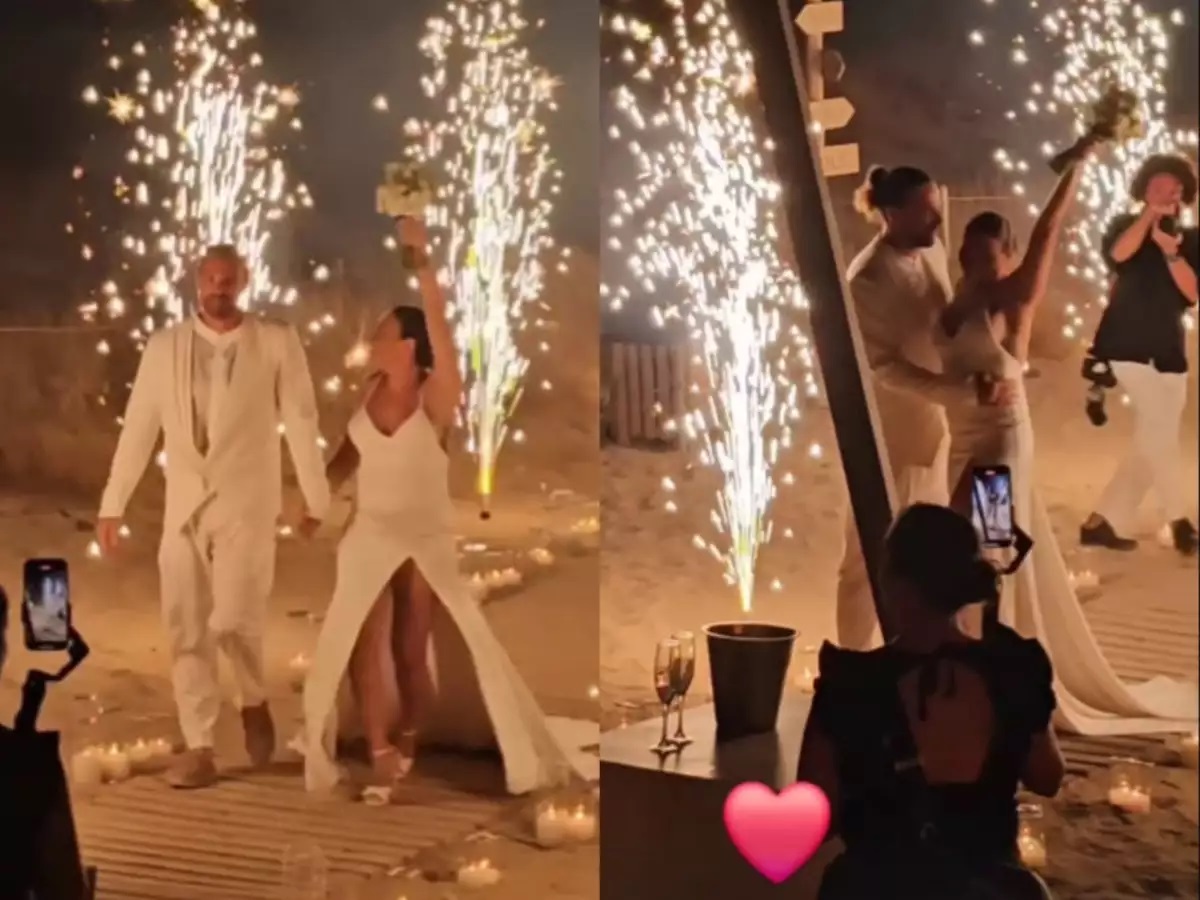 Ευρυδίκη Βαλαβάνη – Γρηγόρης Μόργκαν: Η είσοδος των νεόνυμφων στο γαμήλιο πάρτι και ο ξέφρενος χορός με τους καλεσμένους – ΒΙΝΤΕΟ