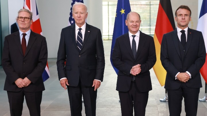 Γερμανία: Κατάπαυση πυρός στην Μέση Ανατολή και συνέχιση της στήριξης στην Ουκρανία ζητούν οι «4» – Τι λέει το κοινό ανακοινωθέν