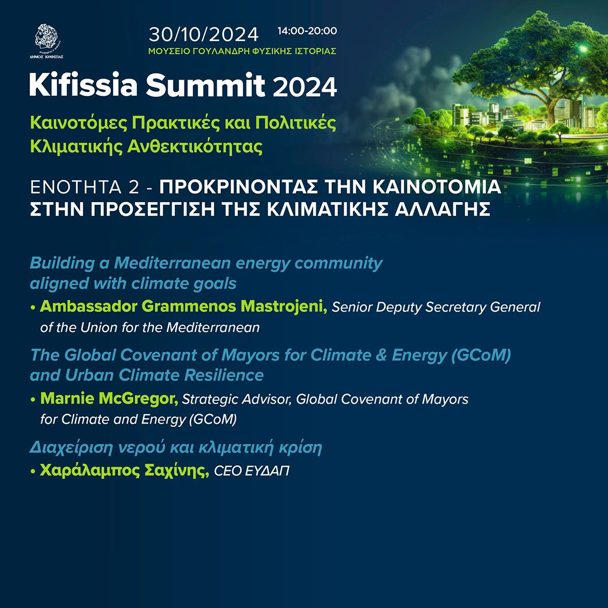 Kifissia Summit: Το πρώτο συνέδριο για τις Πολιτικές Κλιματικής Ανθεκτικότητας