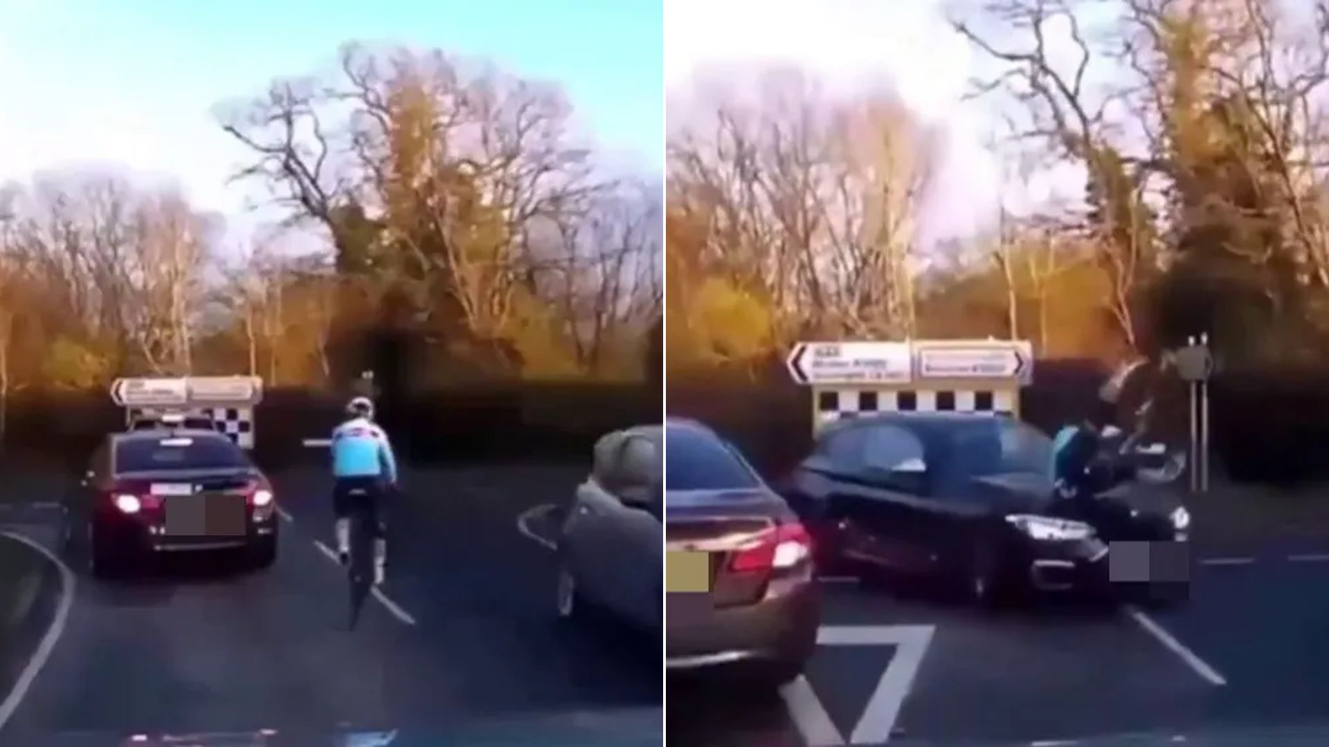 Bίντεο: Σφοδρή σύγκρουση αυτοκινήτου με ποδηλάτη – Το τροχαίο που διχάζει