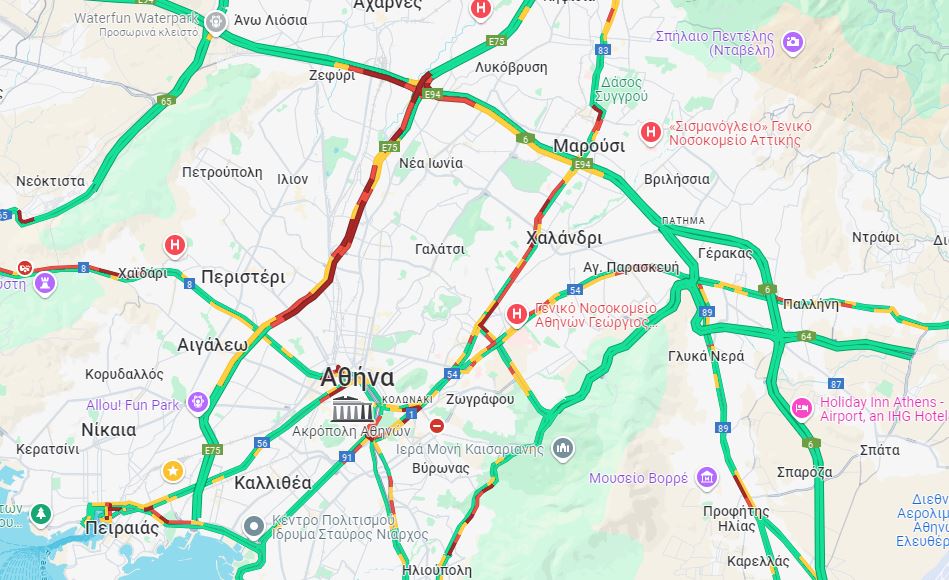 Παρασκευή με κίνηση για «γερά νεύρα»: Μποτιλιάρισμα σε Κηφισό και Κηφισίας – LIVE όλοι οι δρόμοι με προβλήματα