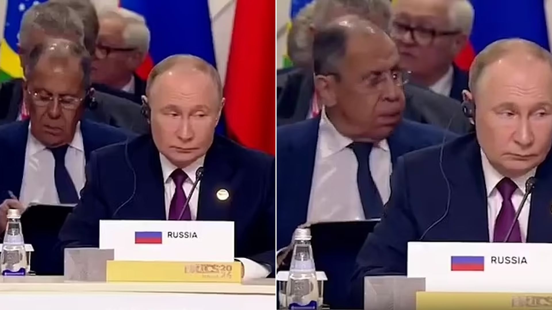 Βίντεο: Έξαλλος ο Σεργκέι Λαβρόφ – Του πάτησαν το πόδι ενώ μιλούσε ο Πούτιν