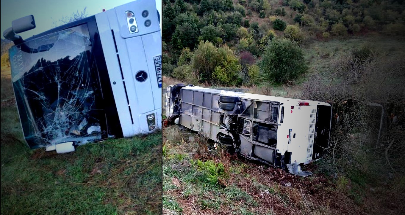 Καλάβρυτα: «Έσπασα με το πόδι το παρμπρίζ για να βγουν οι μαθητές», λέει ο οδηγός του λεωφορείου που ανετράπη