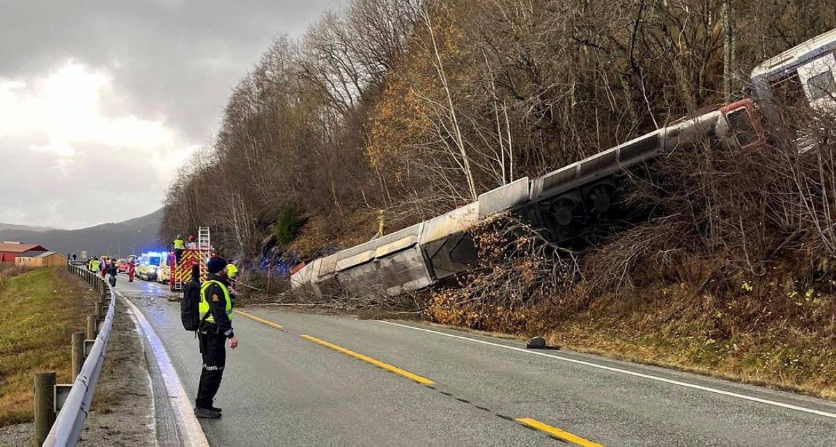 Νορβηγία εκτροχιασμός τρένου