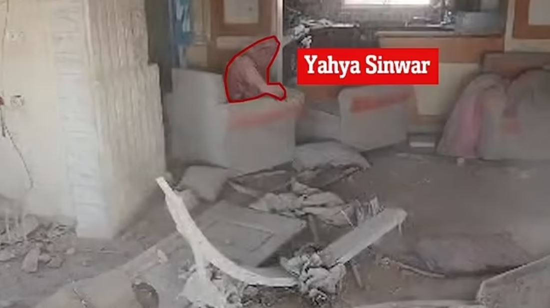 Γιαχία Σινουάρ: Οι τελευταίες στιγμές του ηγέτη της Χαμάς – Το βίντεο από drone των IDF