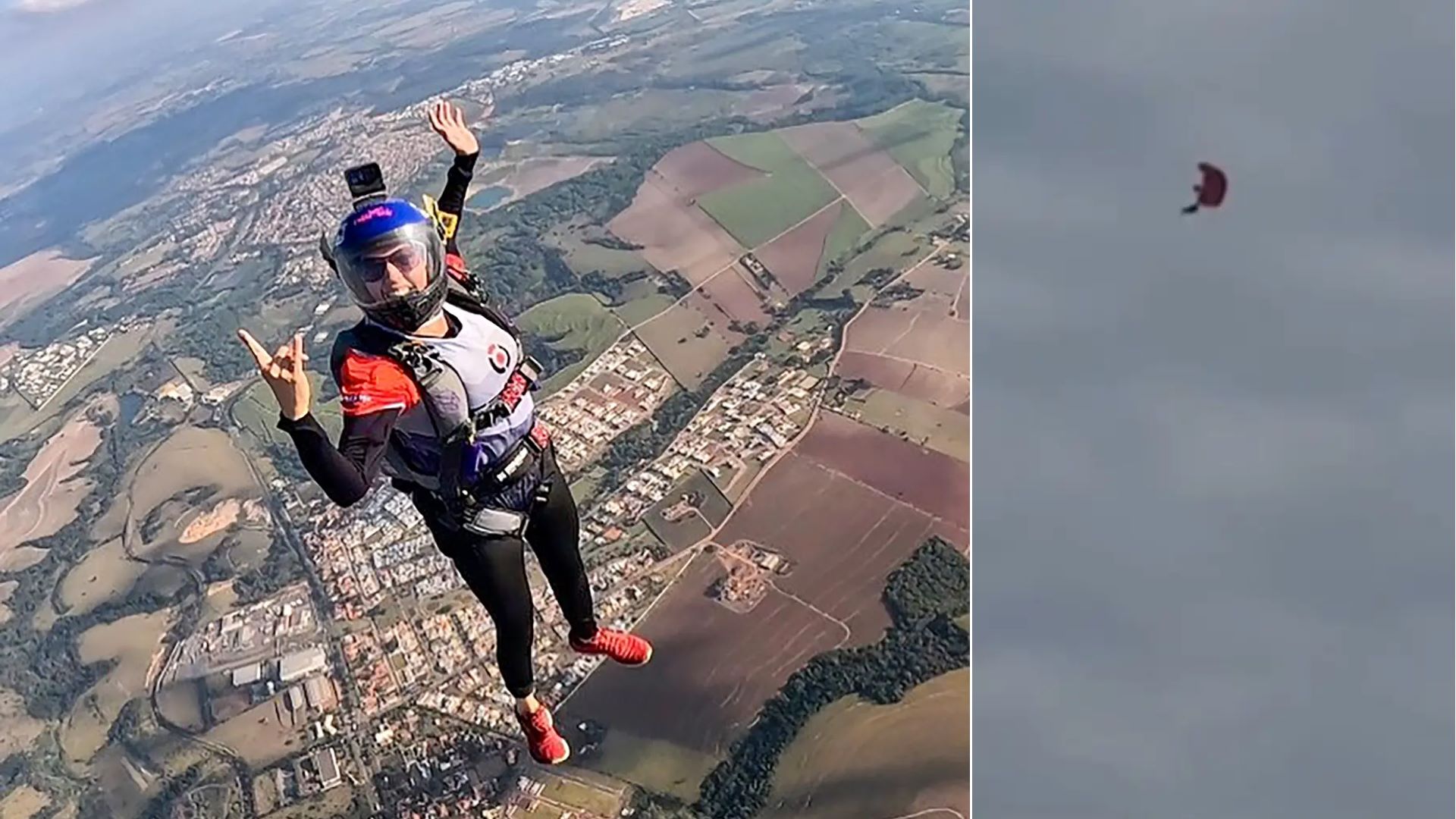 Τραγωδία στον αέρα: 40χρονη σκοτώθηκε κάνοντας ελεύθερη πτώση – Βίντεο των δραματικών στιγμών με το πρόβλημα στα αλεξίπτωτα