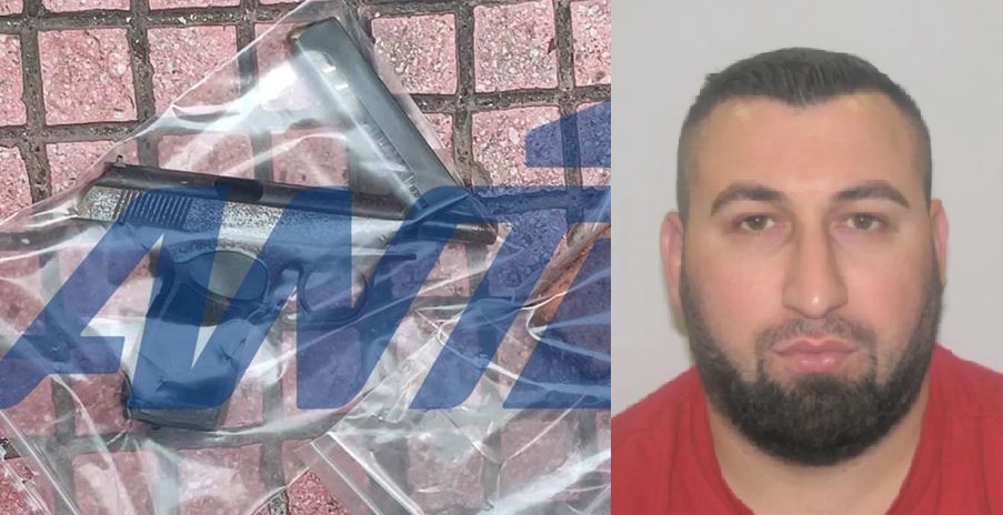 Σωκράτους: Φωτογραφίες ντοκουμέντα από το όπλο και τα εκρηκτικά που βρέθηκαν στο όχημα του 39χρονου Αλβανού