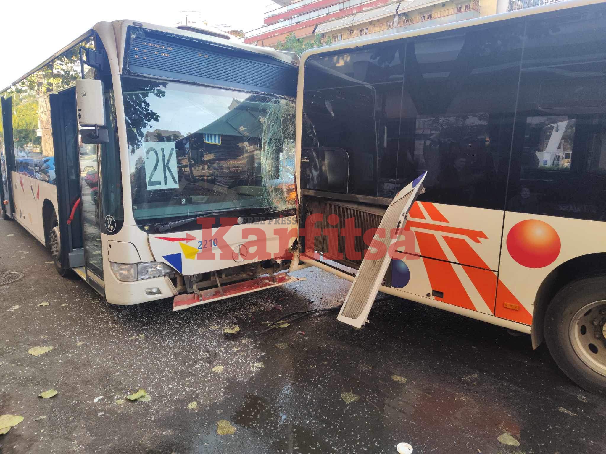 Τροχαίο στη Θεσσαλονίκη: Συγκρούστηκαν δύο λεωφορεία – Δείτε φωτογραφίες