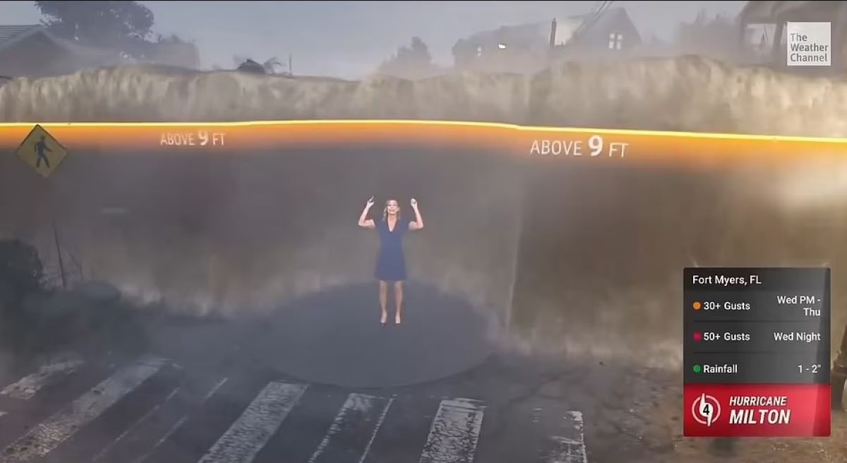 Τυφώνας Milton: Τρομακτική προσομοίωση δείχνει τις πλημμύρες που μπορεί να προκαλέσει στην Φλόριντα – Βίντεο