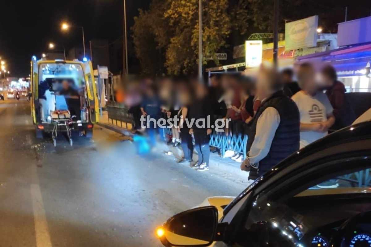 Τροχαίο ατύχημα στη Θεσσαλονίκη: Μοτοσικλέτα παρέσυρε και τραυμάτισε πεζό