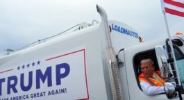 Ο Τραμπ σε απορριμματοφόρο