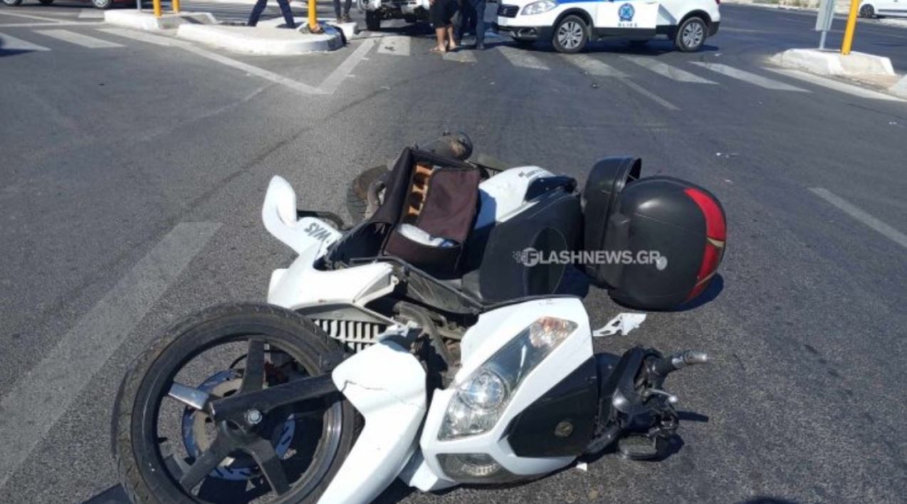 Τροχαίο στα Χανιά: Αγροτικό συγκρούστηκε με μηχανάκι – Σοβαρά τραυματίας ο δικυκλιστής