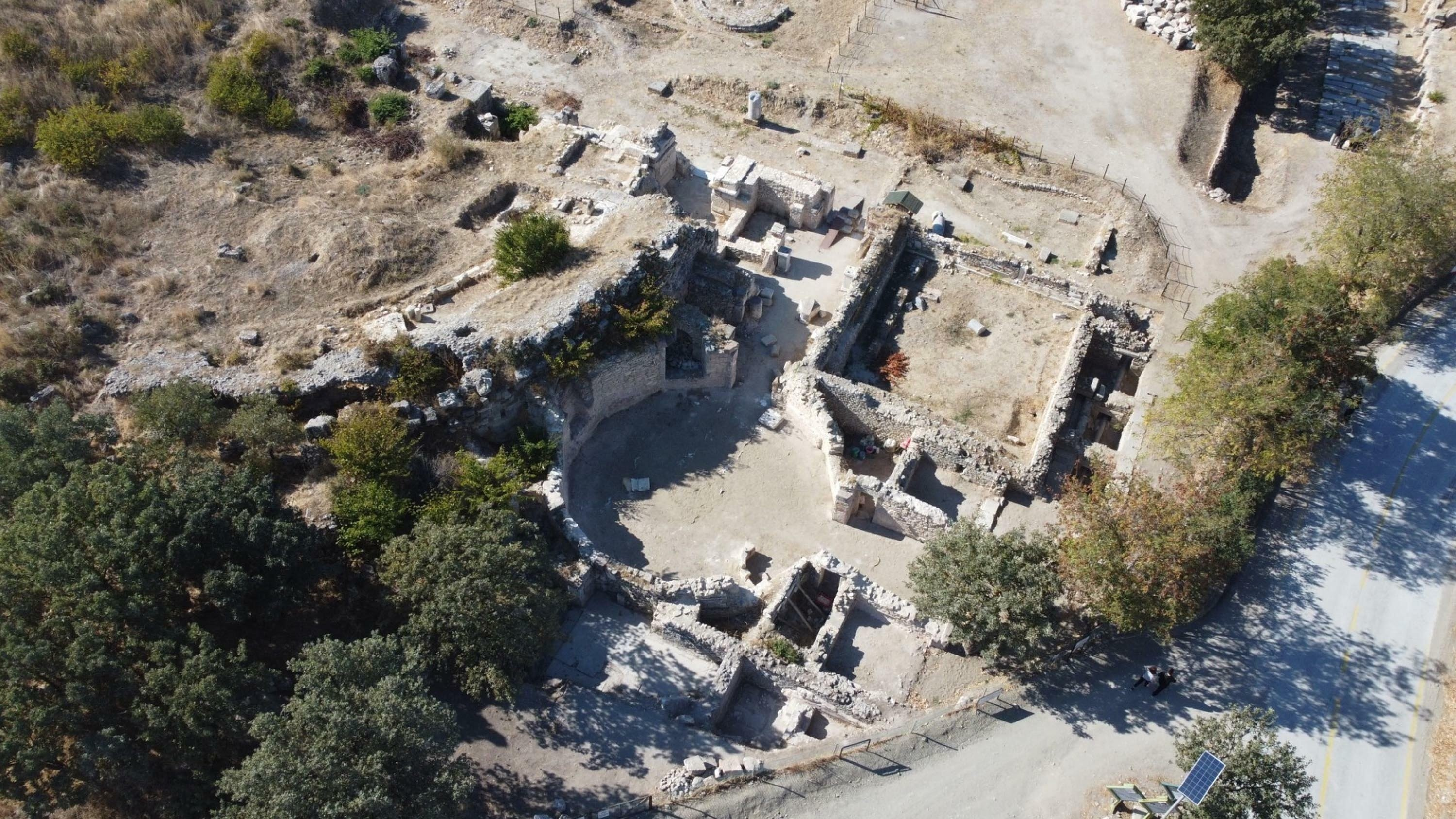 Εναέρια λήψη της Αλεξάνδρειας Τρωάδας στα Δαρδανέλια. Φωτογραφία: DHA