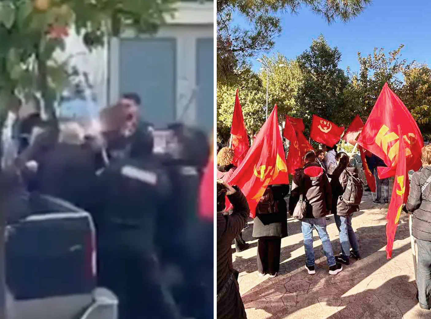 Αλληλοκατηγορίες μεταξύ της ουκρανικής πρεσβείας και του ΚΚΕ για τα επεισόδια σε εκδήλωση στη Μάνδρα