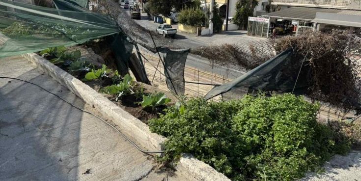 Κατολίσθηση σε σχολείο στο Ηράκλειο