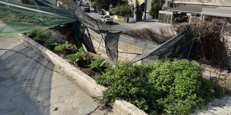 Κατολίσθηση σε σχολείο στο Ηράκλειο