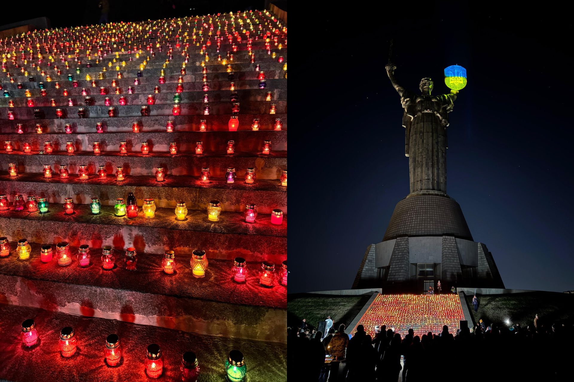 Ουκρανία: 1.000 κεριά για τις 1.000 ημέρες πολέμου – Η συγκινητική εκδήλωση στο μνημείο της Μητέρας Πατρίδας στο Κίεβο