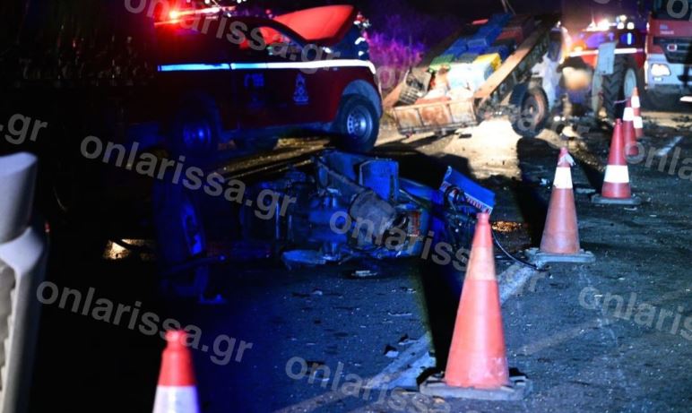 Δύο οι νεκροί από το σφοδρό τροχαίο στη Λάρισα – «Χαροπαλεύει» ένας 65χρονος