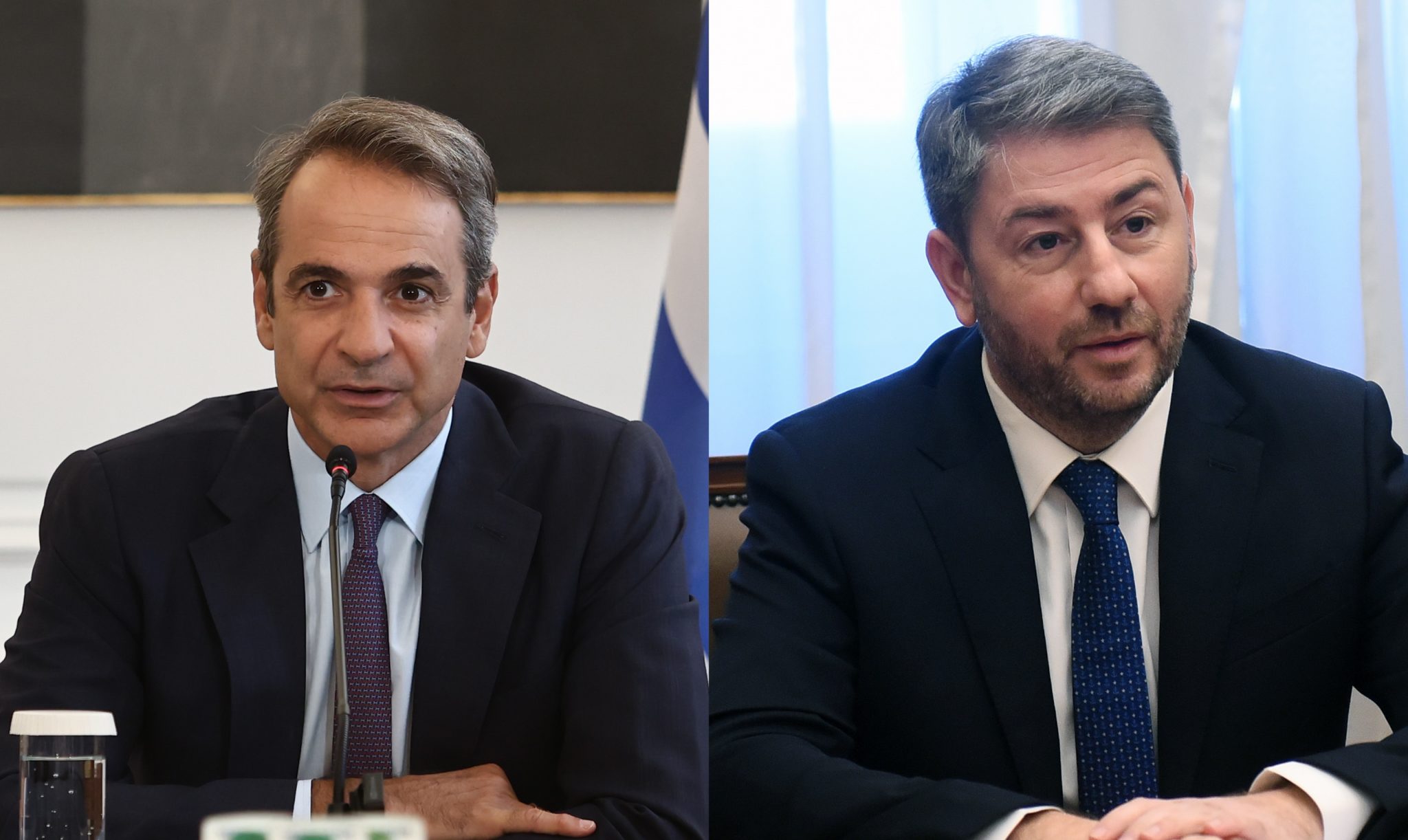 Κυριάκος Μητσοτάκης Νίκος Ανδρουλάκης