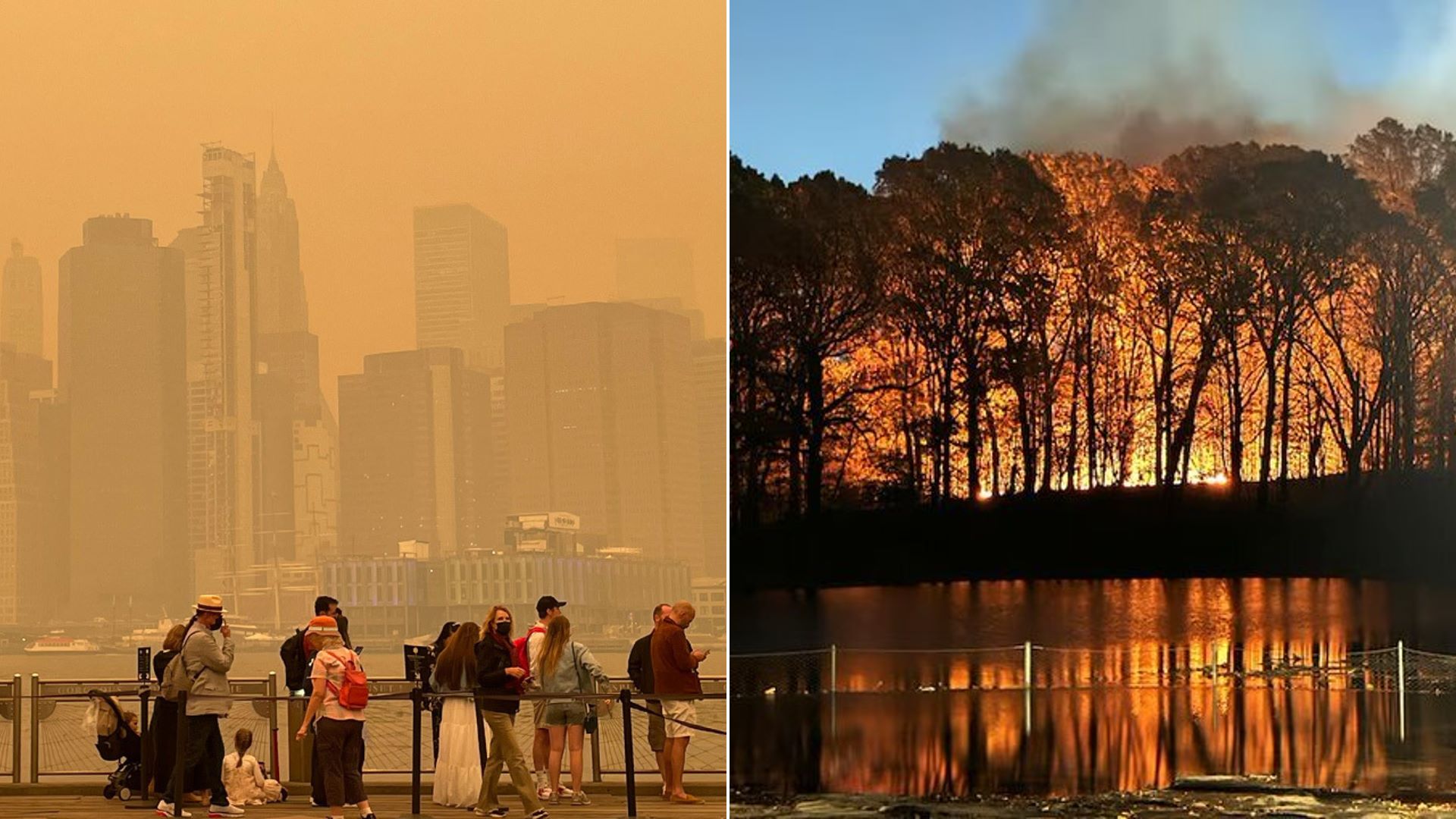 ΗΠΑ: Πολυάριθμες φωτιές μαίνονται στα βορειοανατολικά της Νέας Υόρκης – Συναγερμός για την ποιότητα του αέρα στο «Big Apple»