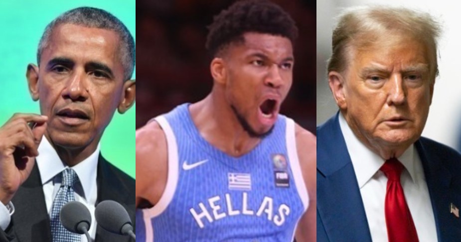 Μπάρακ Ομπάμα Ντόναλντ Τραμπ Γιάννης Αντετοκούνμπο