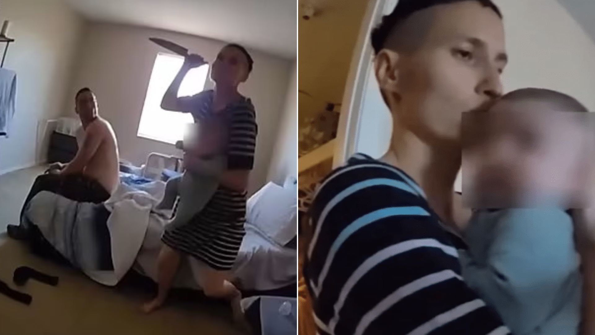 Βίντεο: Μητέρα κρατώντας μαχαίρι επιτίθεται στους αστυνομικούς και καταλήγει νεκρή – Πέθανε και το μωρό της από τους πυροβολισμούς