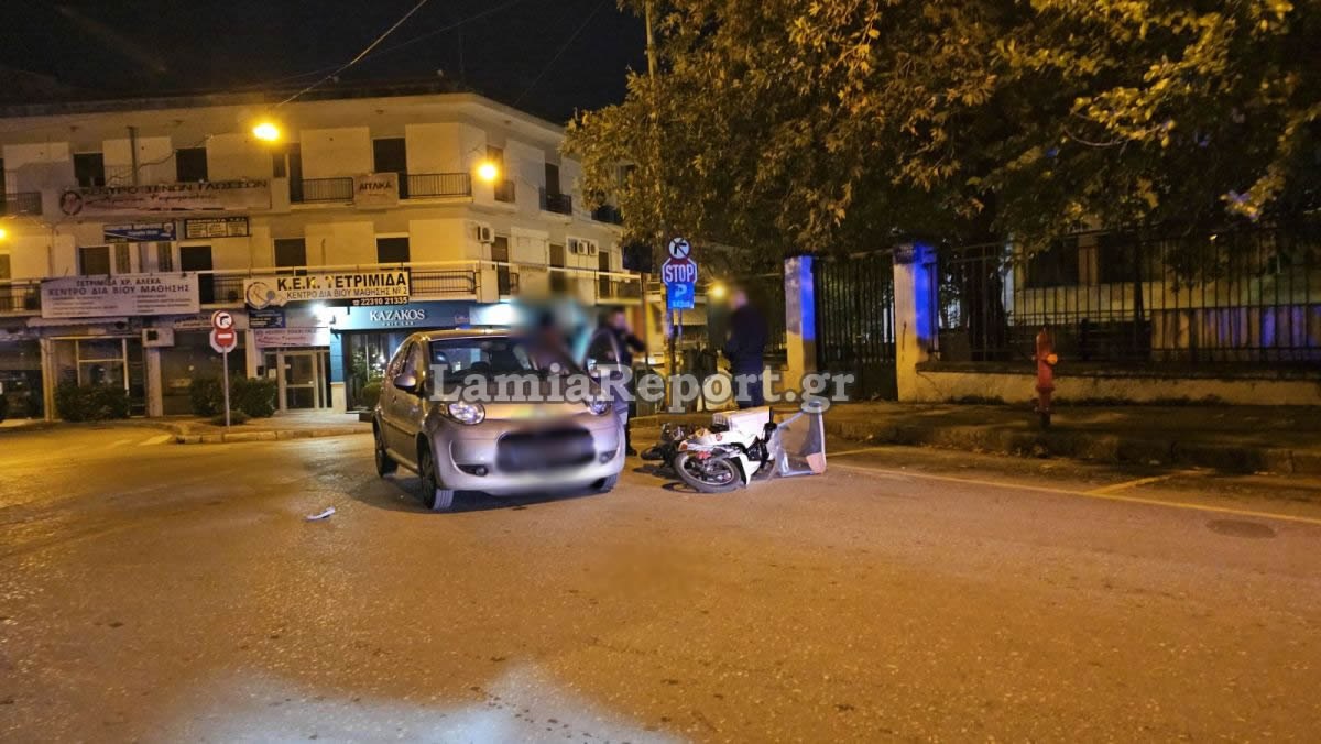 Λαμία: Τροχαίο με διανομέα σε διασταύρωση στο κέντρο της πόλης – ΦΩΤΟ