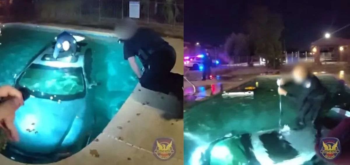 Βίντεο: Η στιγμή της διάσωσης ενός οδηγού που παγιδεύτηκε κάτω από το νερό