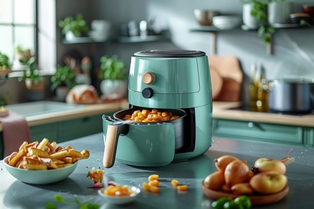 Air Fryer: Το κόλπο που μπορεί να κάνει τη συσκευή να «καθαρίζεται μόνη της» ενώ τρώτε το φαγητό σας